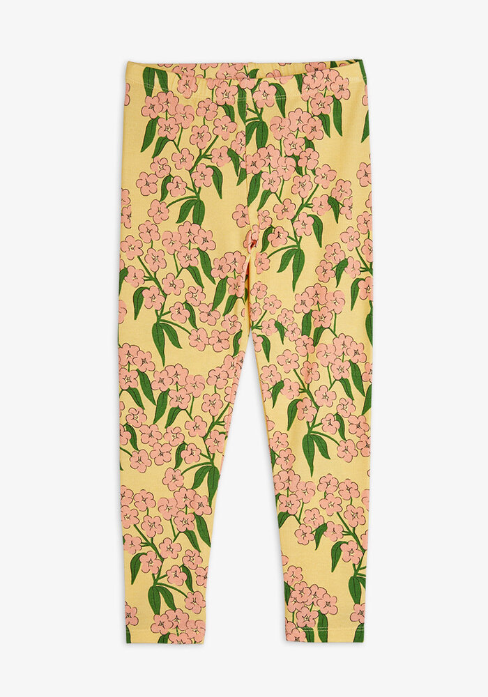 Mini Rodini Alpine flowers aop leggings Yellow