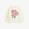 Mini Rodini Alpine flowers emb sweatshirt Offwhite