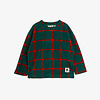 Mini Rodini Plaid aop fleece ls top Black