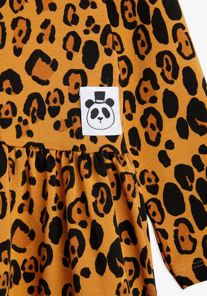Mini Rodini BASIC LEOPARD LS DRESS TENCEL™