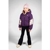 Moodstreet JONI dull & shiny combo jacket Grape