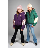 Moodstreet JONI dull & shiny combo jacket Grape