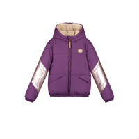 Moodstreet JONI dull & shiny combo jacket Grape
