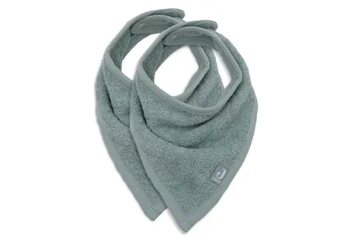 Jollein Jollein Bib Bandana Sea Green Badstof 2-pack