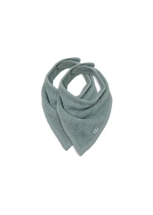 Jollein Jollein Bib Bandana Sea Green Badstof 2-pack