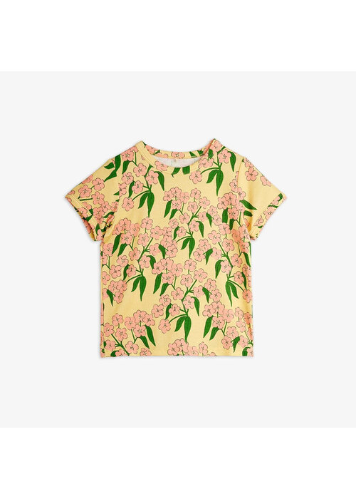 Mini Rodini Mini Rodini Alpine flowers aop ss tee Yellow