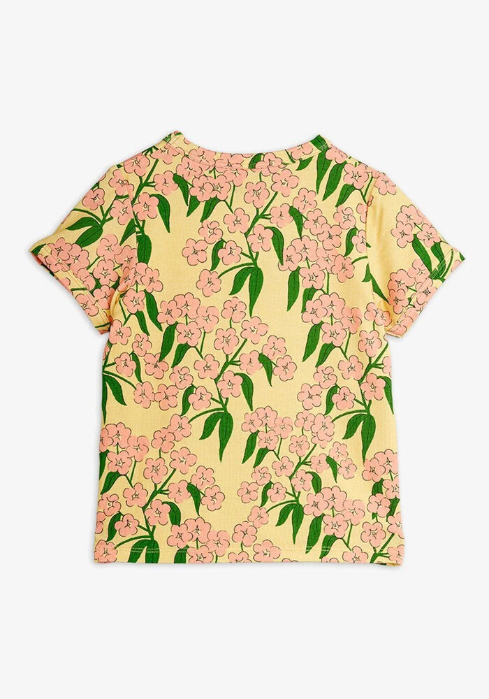 Mini Rodini Alpine flowers aop ss tee Yellow