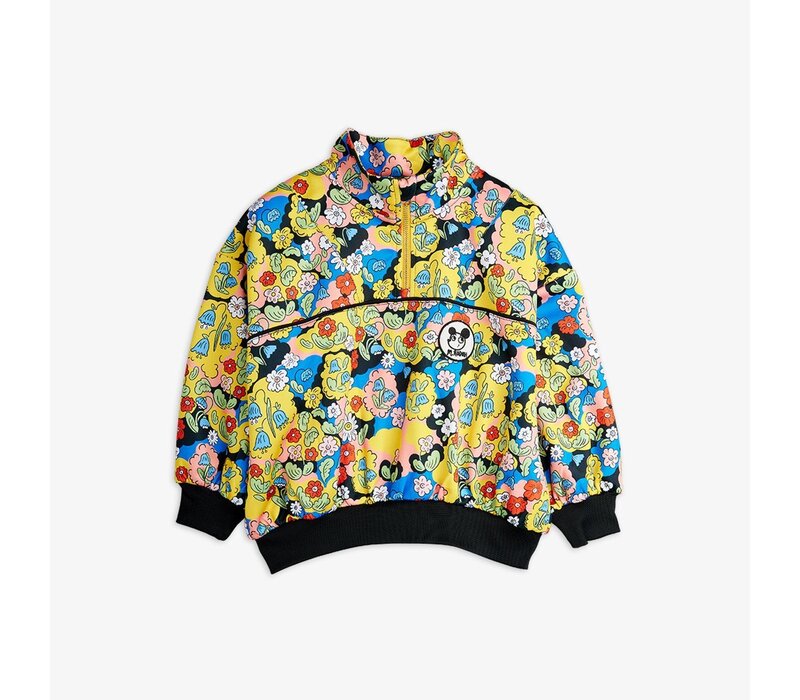 Mini Rodini Ritzratz patch half zip sweatshirt Multi