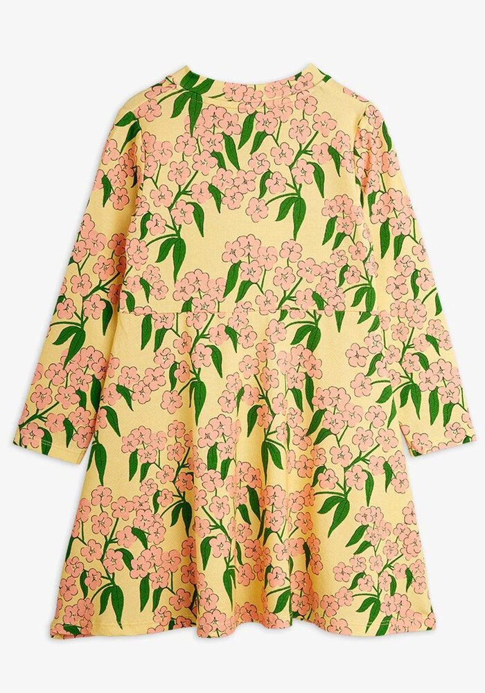 Mini Rodini Alpine flowers aop ls dress Yellow