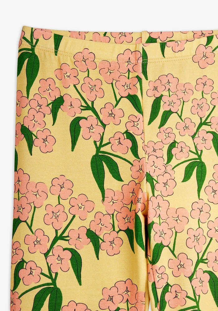 Mini Rodini Alpine flowers aop leggings Yellow