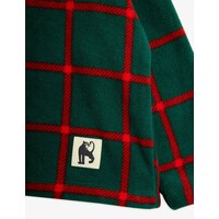 Mini Rodini Plaid aop fleece ls top Black
