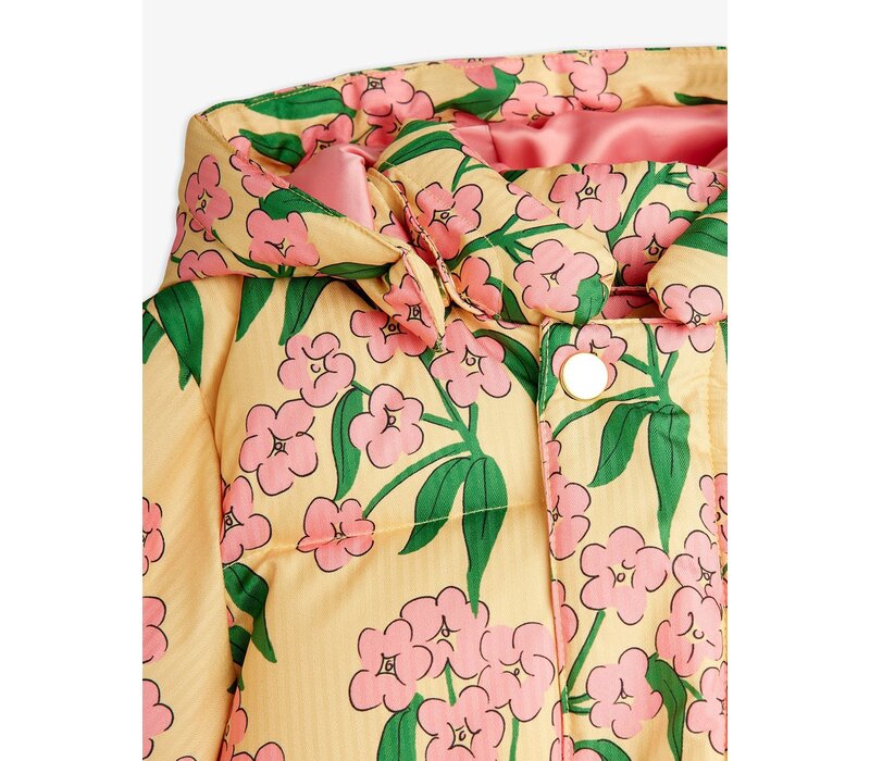 Mini Rodini Alpine flowers aop hooded puffer
