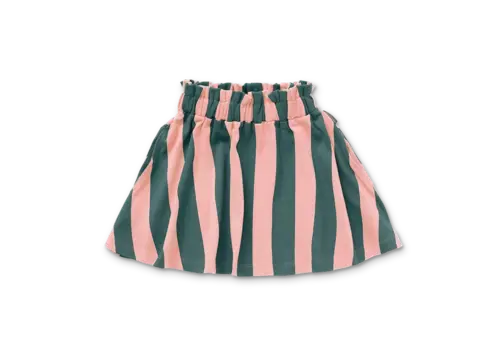 Sproet & Sprout Sproet & Sprout Paperbag skirt block stripe  Peach parfait
