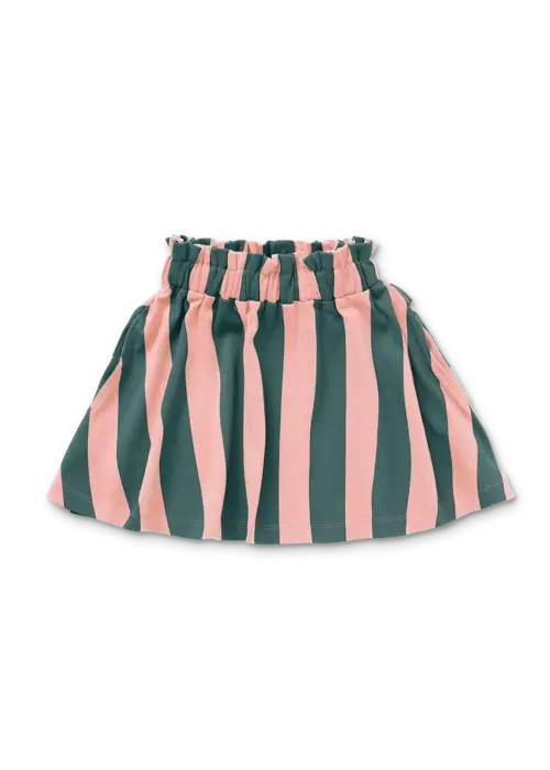 Sproet & Sprout Sproet & Sprout Paperbag skirt block stripe  Peach parfait