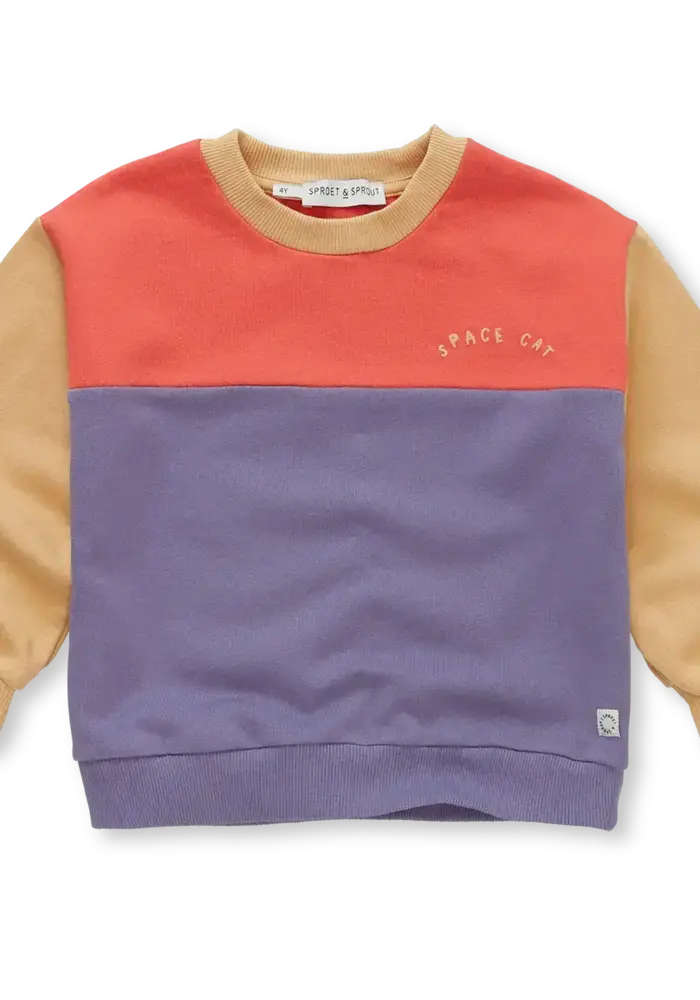 Sproet & Sprout Sweatshirt colourblock Grenadine