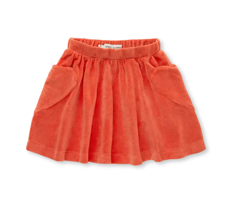 Sproet & Sprout Skirt heart pockets  Grenadine