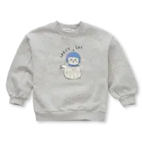 Sproet & Sprout Sweatshirt space cat Grey melee
