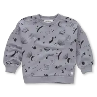 Sproet & Sprout Sweatshirt universe print  Stone grey