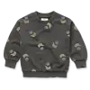Sproet & Sprout Sweatshirt space cat print Washed black