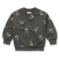 Sproet & Sprout Sweatshirt space cat print  Washed black