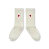 Sproet & Sprout Sproet & Sprout Sport socks heart  Ivory