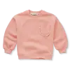 Sproet & Sprout Sproet & Sprout Girls sweatshirt ruffle pocket Peach parfait
