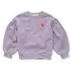 Sproet & Sprout Sproet & Sprout Sweatshirt puff sleeves heart Lavender