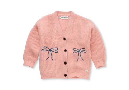 Sproet & Sprout Sproet & Sprout Girls sweaters & vestens bows Peach parfait Sproet & Sprout Sproet & Sprout Girls sweaters & vestens bows Peach parfait