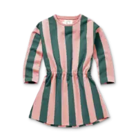 Sproet & Sprout Dress block stripe  Peach parfait