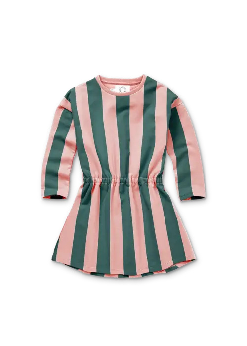Sproet & Sprout Sproet & Sprout Dress block stripe  Peach parfait