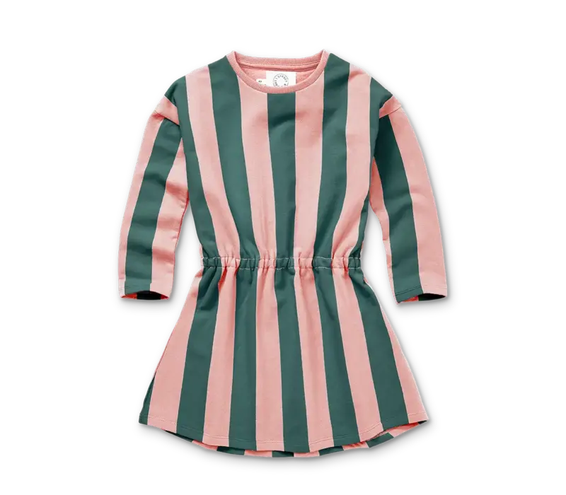 Sproet & Sprout Dress block stripe  Peach parfait