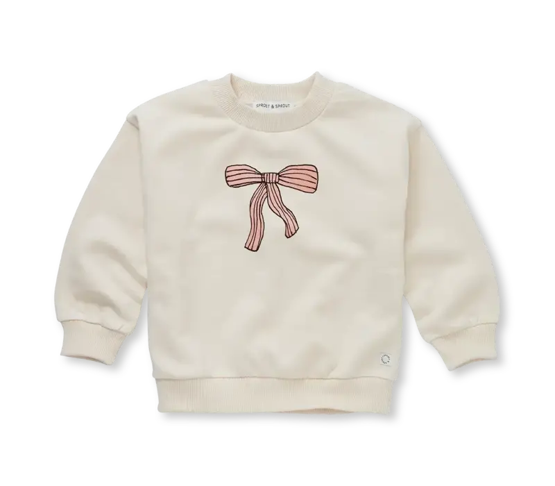 Sproet & Sprout Sweatshirt bow  Ivory