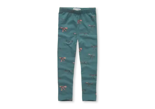 Sproet & Sprout Sproet & Sprout Winter legging bows Shady green