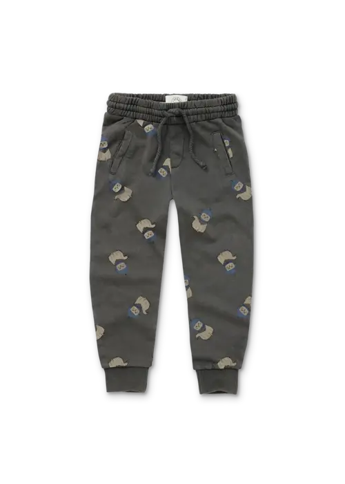 Sproet & Sprout Sproet & Sprout Sweatpants space cat print  Washed black