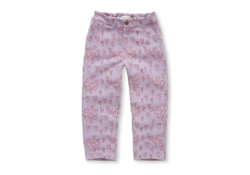 Sproet & Sprout Sproet & Sprout Paperbag pants hearts print Lavender
