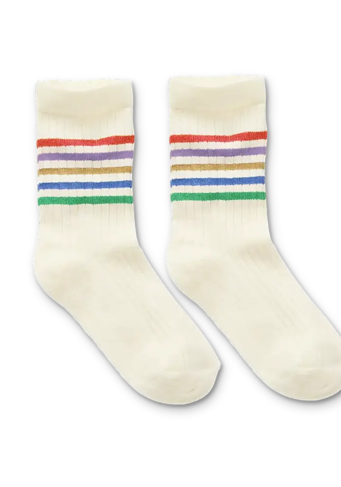 Sproet & Sprout Sport socks stripes  Ivory
