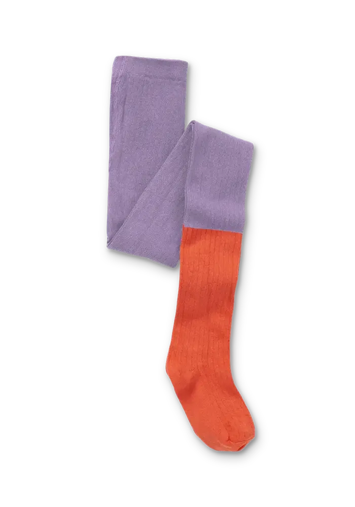 Sproet & Sprout Tights colourblock lavender