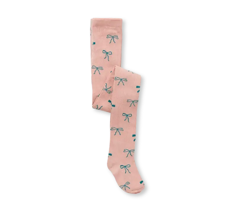 Sproet & Sprout Tights bows  Peach parfait