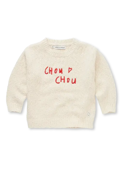 Sproet & Sprout Sproet & Sprout Sweater chou chou  Ivory