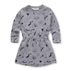 Sproet & Sprout Sproet & Sprout Dress universe print  Stone grey