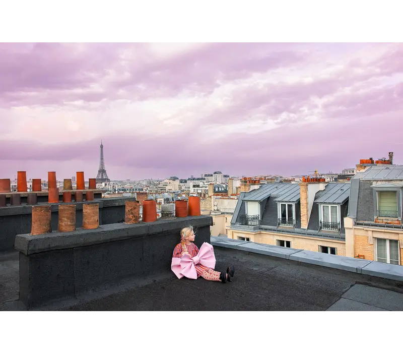 Sproet & Sprout Poppy dress stripe Lavender