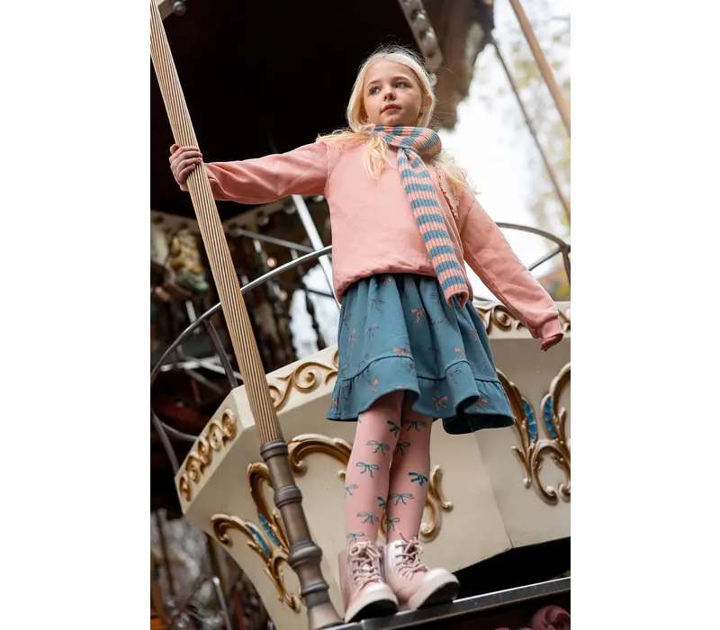 Sproet & Sprout Tights bows  Peach parfait