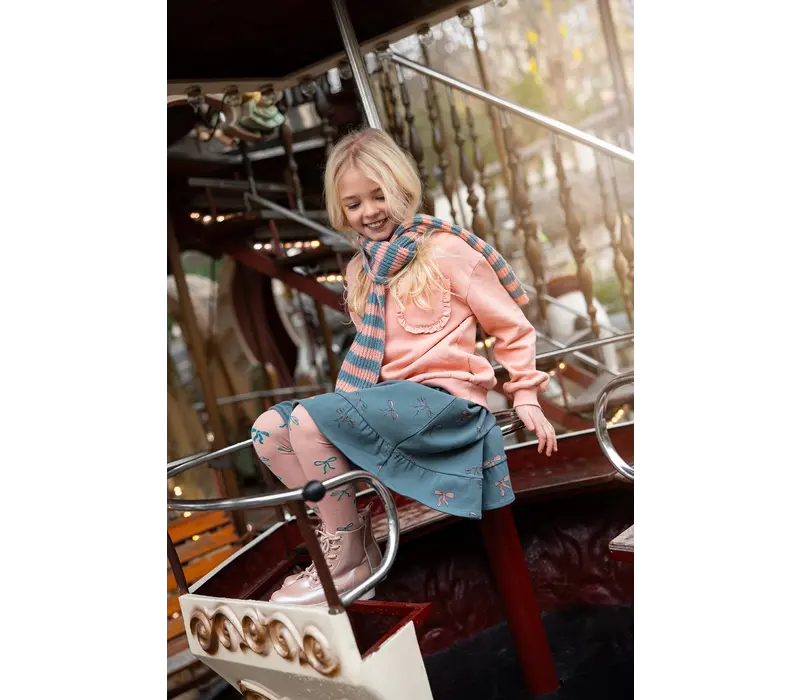 Sproet & Sprout Tights bows  Peach parfait