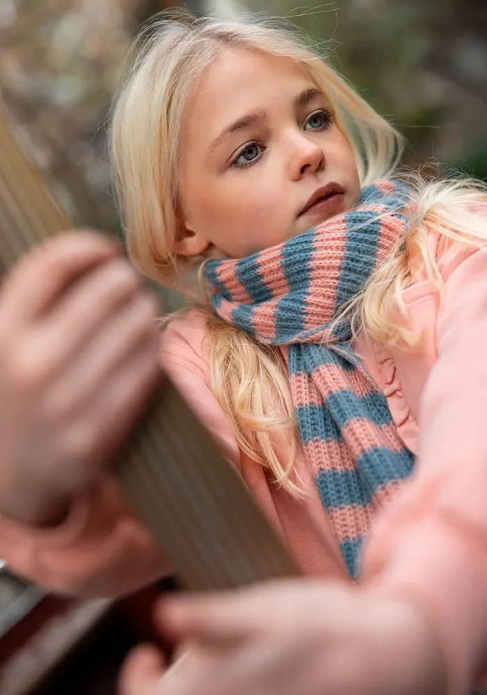 Sproet & Sprout Girls sweatshirt ruffle pocket Peach parfait