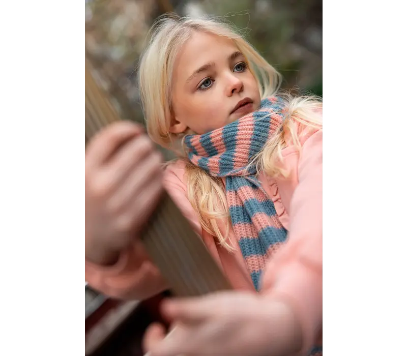 Sproet & Sprout Girls sweatshirt ruffle pocket Peach parfait