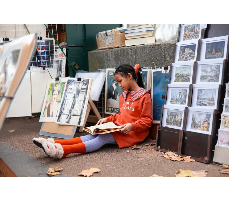 Sproet & Sprout Tights colourblock lavender