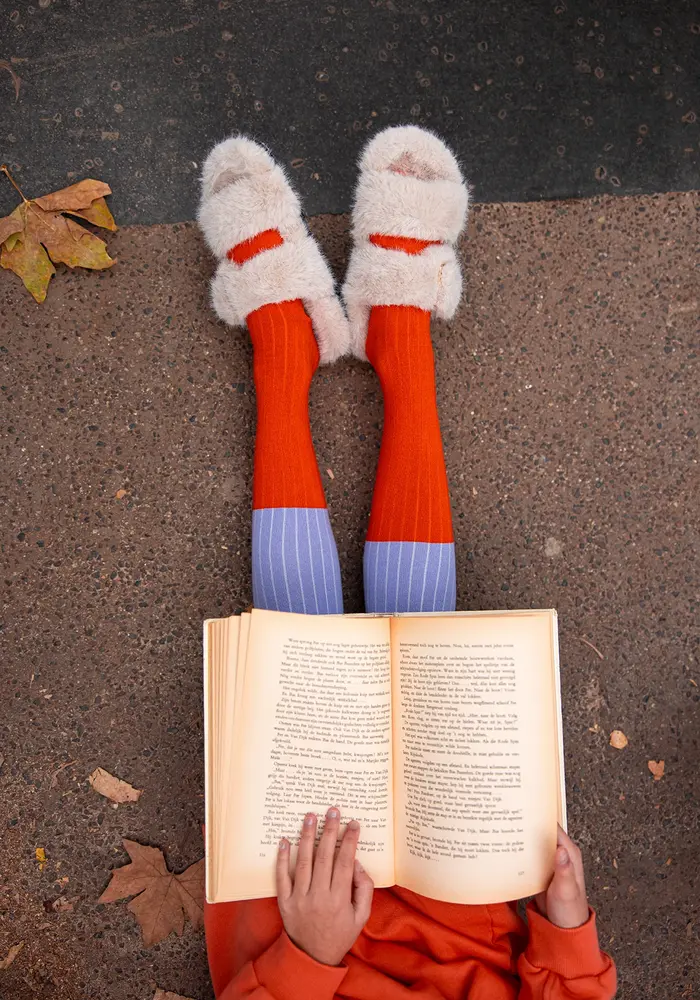 Sproet & Sprout Tights colourblock lavender