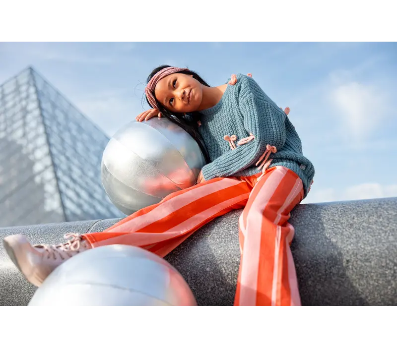 Sproet & Sprout Girls sweater bows  Shady green