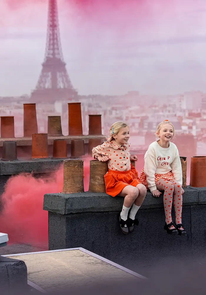 Sproet & Sprout Skirt heart pockets  Grenadine