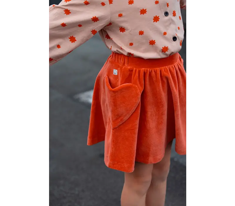 Sproet & Sprout Skirt heart pockets  Grenadine